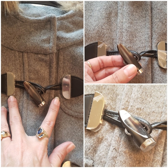 Nwt Express Heavy Long Winter Coat Small - Picture 4 of 8